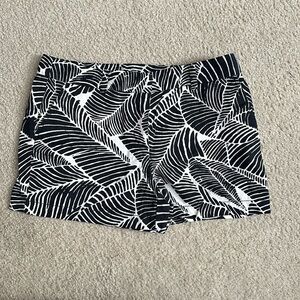 Ann Taylor Loft black and beige shorts